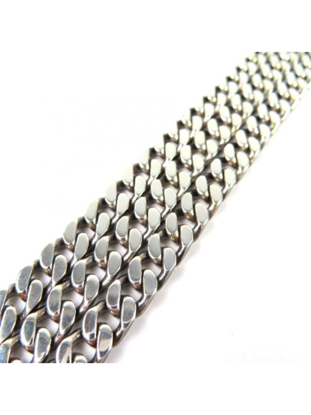 Gucci Ghost Skull GG Pattern Triple Chain Bracelet Silver - Picture 4 of 8